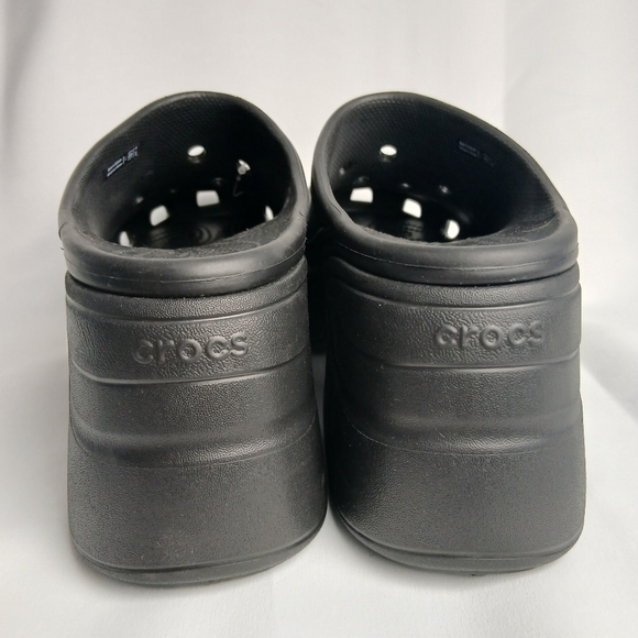 NWT CROCS SIREN Heel Clog Black Size 11 Men (Made Small) - Picture 4 of 8